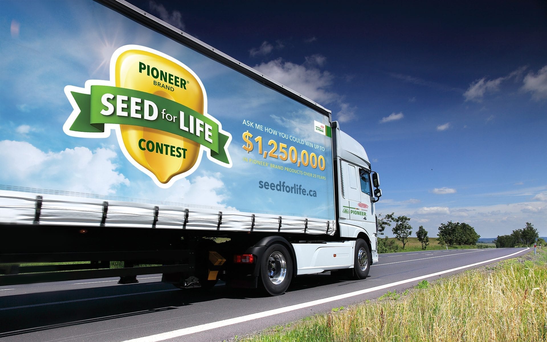 DuPont Pioneer Seed for Life transport truck wrap