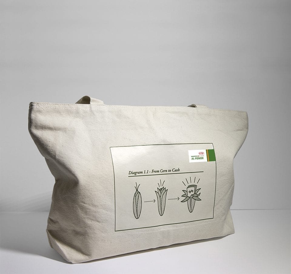 DuPont Pioneer Seed for Life tote bag design