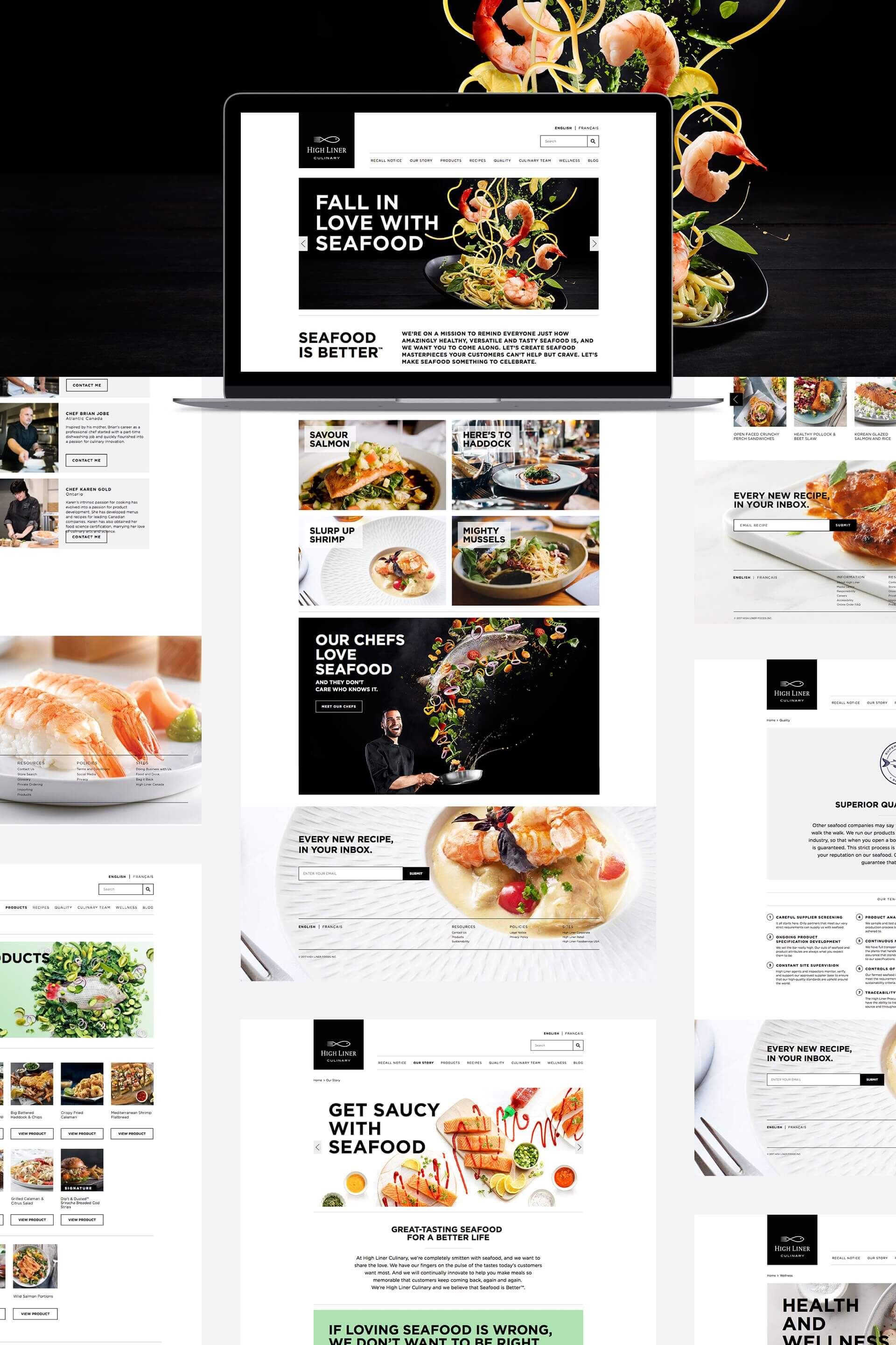 High Liner Culinary web design