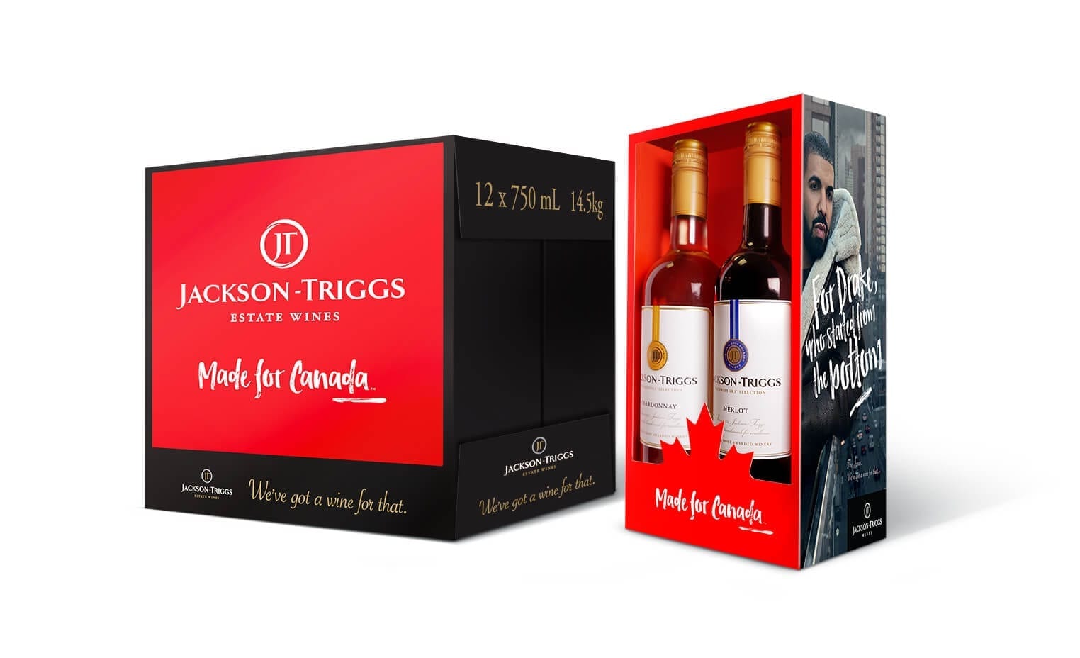 Jackson-Triggs Made For Canada product packaging