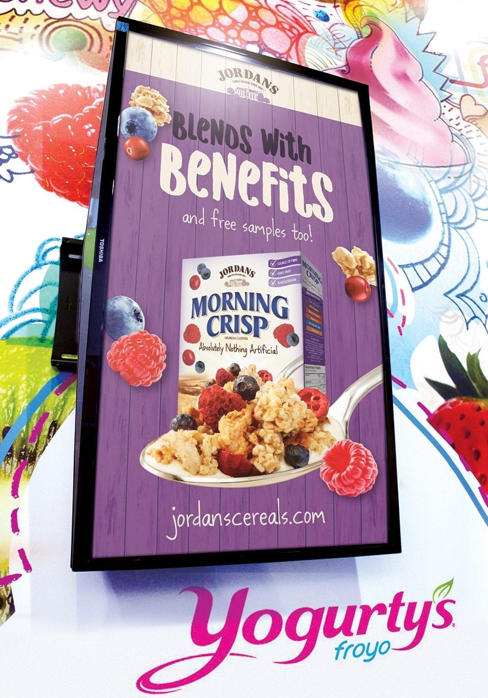 Jordans Morning Crisp in-store poster