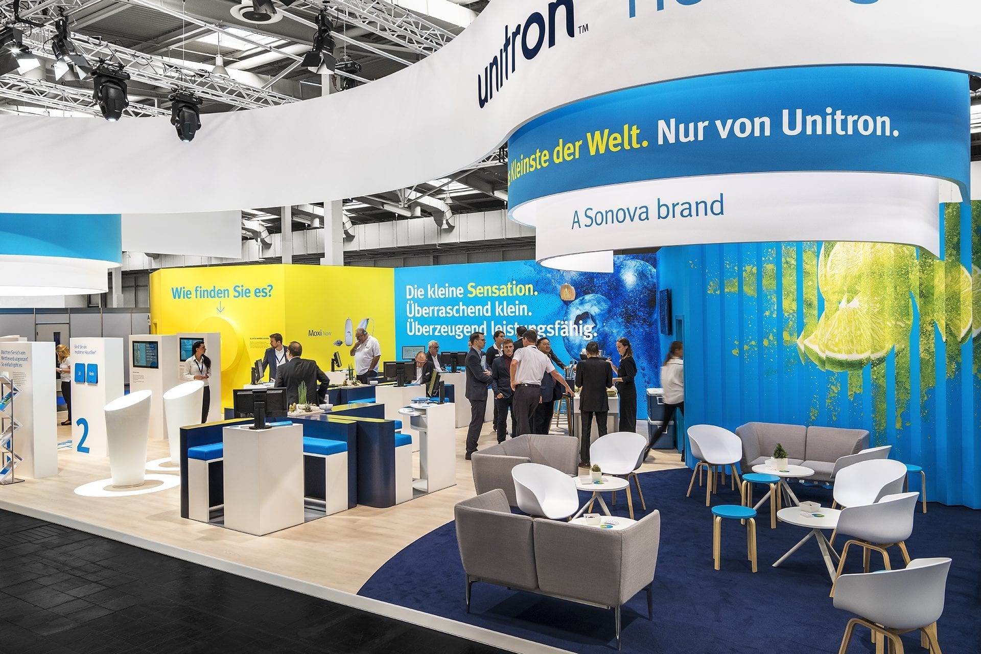 Unitron Moxi Now EUHA trade show booth